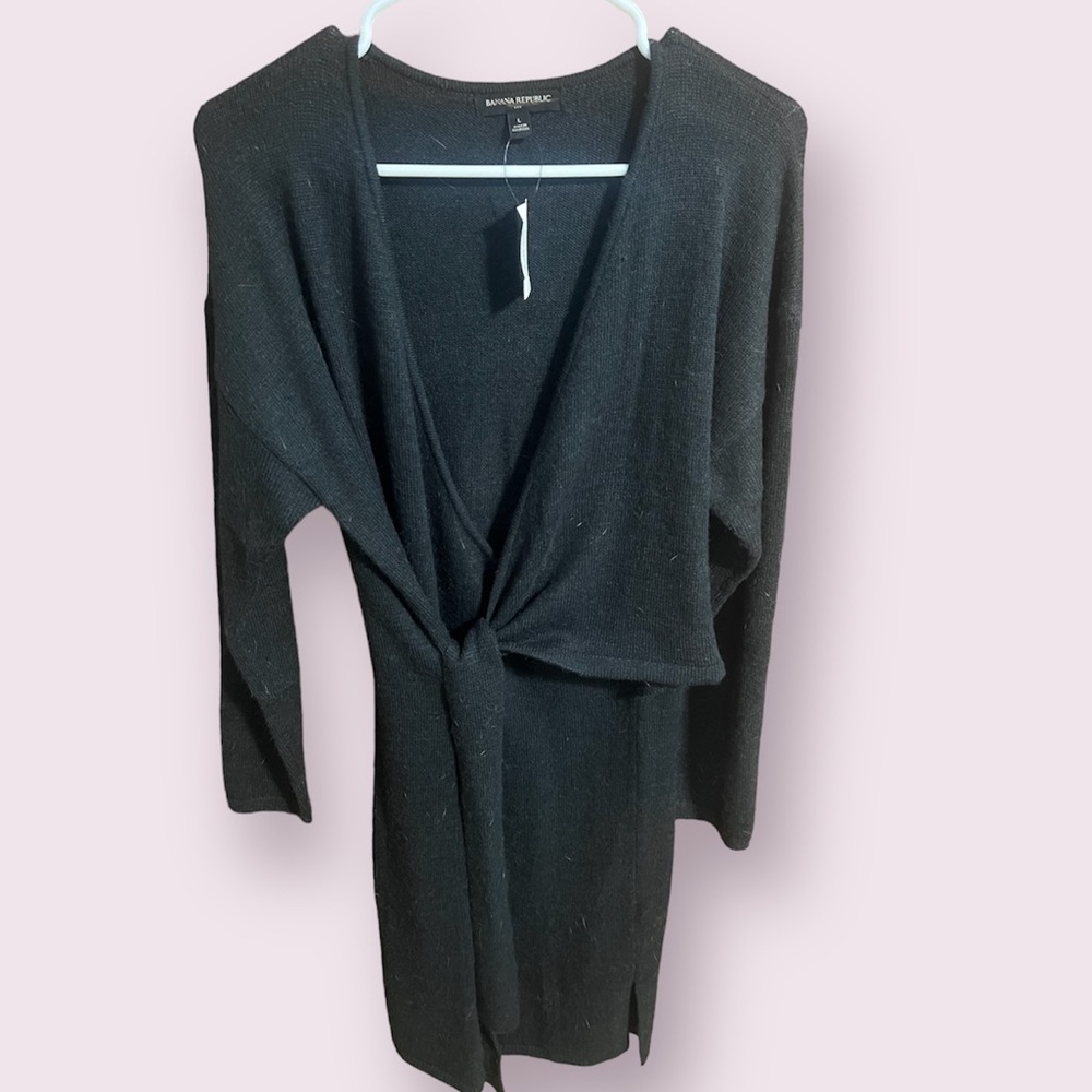 Banana Republic Faux Wrap Sweater Dress NWT